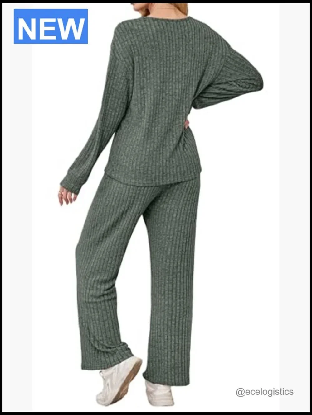 Sweater Pant Set Lounge Tracksuit Travel Outfit S-2XL
